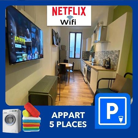 012 Chic & Cosy F2 34M2 Hypercentre Wifi Smart Tv Netflix Apartment Saint-Etienne  Luaran gambar